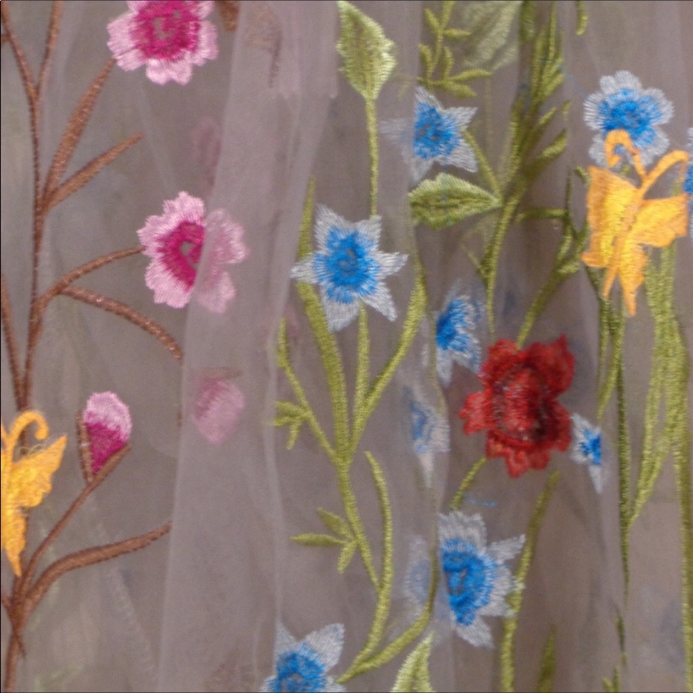 Embroidered Net Maxi - image 3